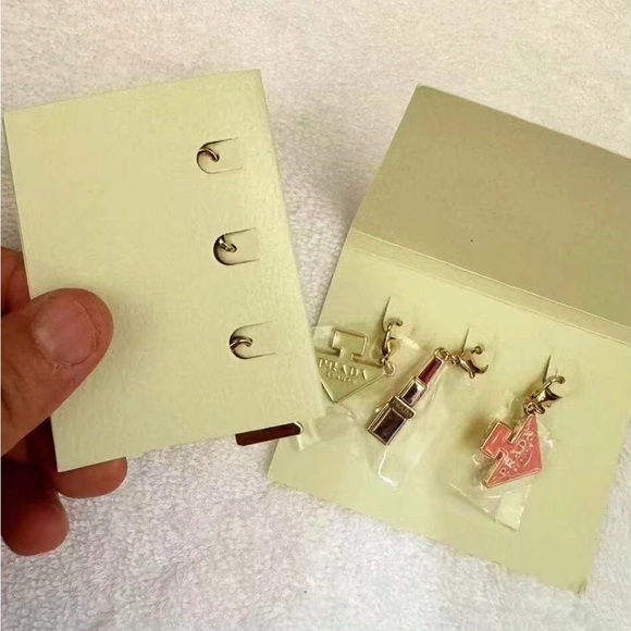 Prada Gold and Pink 3pc. Charm Set - Picture 5 of 6